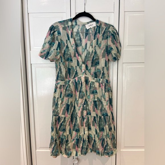 NWT Ba&sh Multicolor Talita Dress - Picture 2 of 8